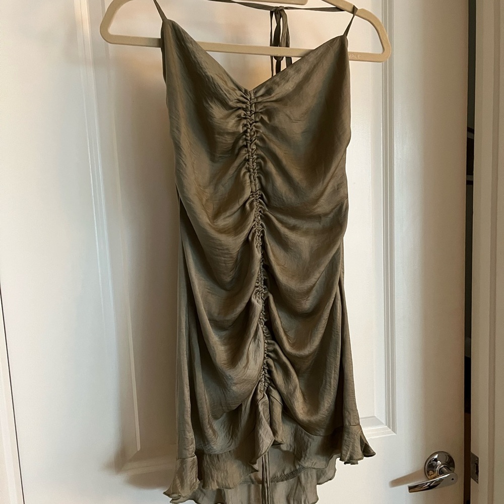Cute ruched dress. Worn a few times.